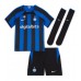 Inter Milan Edin Dzeko #9 Hjemmebanesæt Børn 2022-23 Kortærmet (+ Korte bukser)